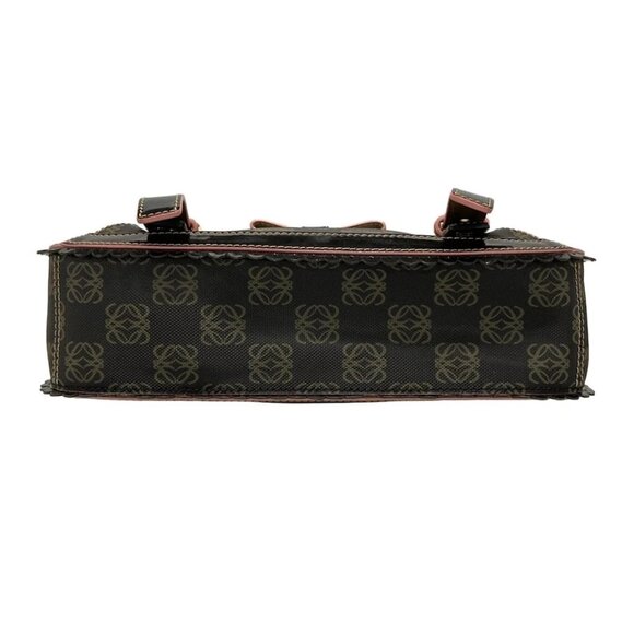 LOEWE Macadam Black Pink PVC Patent Leather Shoulder Bag 296-080925 - Picture 5 of 14